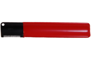 MIKKI TRIMMEKNIV - rød - fin - (til hoved) - 15 cm.