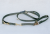 JAGTLINE med halsbånd - syet sammen - webbing - grøn - messing/bronze.