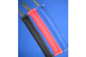FRABO - polster bidepølse - kevlar/bomuld - med 1 håndtag - lgd. 60 x 9 cm. - sort.