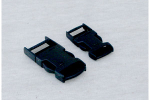 SNAPSPÆNDE - Plastik - lille - sort - 20 mm.